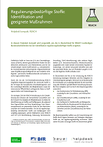 Helpdesk kompakt: REACH: Regulierungsbedürftige Stoffe: Identifikation und geeignete Maßnahmen Helpdesk kompakt: REACH: Regulierungsbedürftige Stoffe: Identifikation und geeignete Maßnahmen