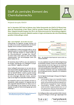 Stoff als zentrales Element des Chemikalienrechts