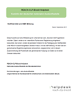 Stoffidentität und SIEF-Bildung Stoffidentität und SIEF-Bildung