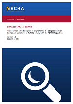 Guidance in a nutshell: Downstream users Guidance in a nutshell: Downstream users