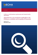 Guidance on information requirements and chemical safety assessment Appendix R.6-1 for nanomaterials applicable to the Guidance on QSARs and Grouping of Chemicals