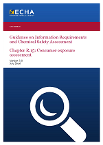 Guidance on Information Requirements and Chemical Safety Assessment Chapter R.15: Consumer exposure assessment