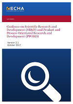 Guidance on Scientific Research and Development (SR&D) and Product and Process Orientated Research and Development (PPORD)