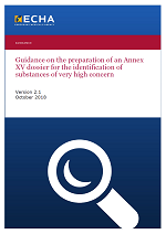 Guidance on the preparation of an Annex XV dossier for the identification of substances of very high concern