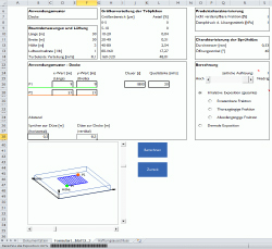 Screenshot from MS Excel worksheet for SprayExpo